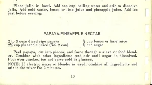PAPAYA-PINEAPPLE NECTAR