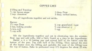 COFFEE CAKE #2