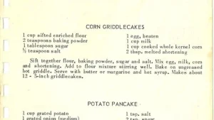CORN GRIDDLECAKES