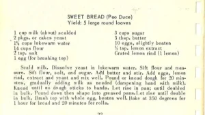 SWEET BREAD (Pao Duce)