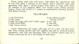 YELLOW CAKE