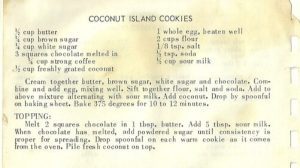 COCONUT ISLAND COOKIES