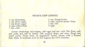 POTATO CHIP COOKIES