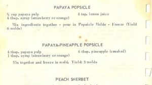 PAPAYA POPSICLE