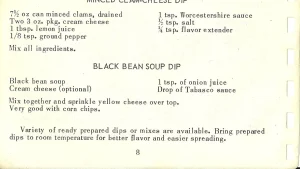 BLACK BEAN SOUP DIP
