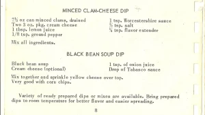 MINCED CLAM-CHEESE DIP