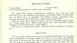 MAUI FRUIT SYRUP