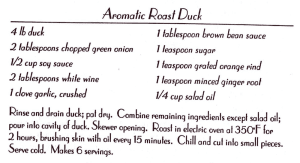 Aromatic Roast Duck
