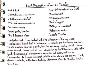 Beef Broccoli on Pancake Noodles