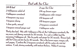 Beef with Sin Choi