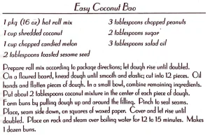 Easy Coconut Bao