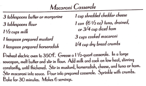Macaroni Casserole