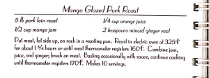 Mango Glazed Pork Roast