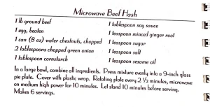 Microwave Beef Hash