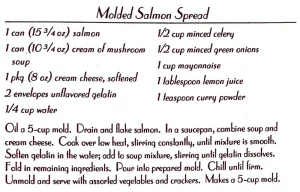 Molded Salmon Spread