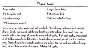 Nigiri Sushi