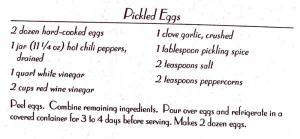 Pickled Eggs