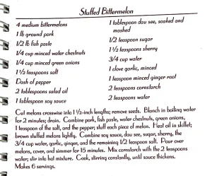 Stuffed Bittermelon
