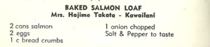 Baked Salmon Loaf