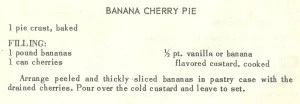 Banana Cherry Pie