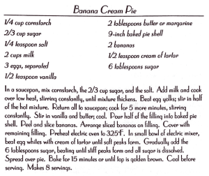 Banana Cream Pie
