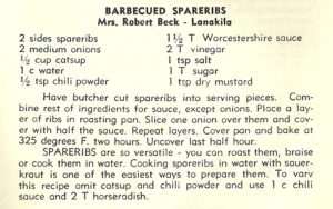 Barbecued Spareribs