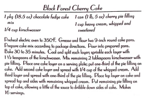 Black Forest Cherry Cake