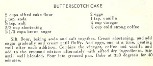 Butterscotch Cake