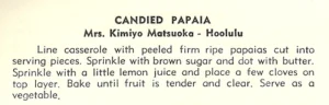 Candied Papaia