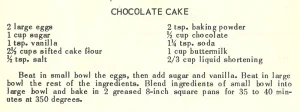 Chocolate Cake