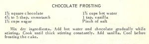 Chocolate Frosting
