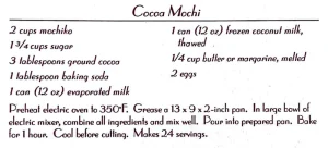Cocoa Mochi
