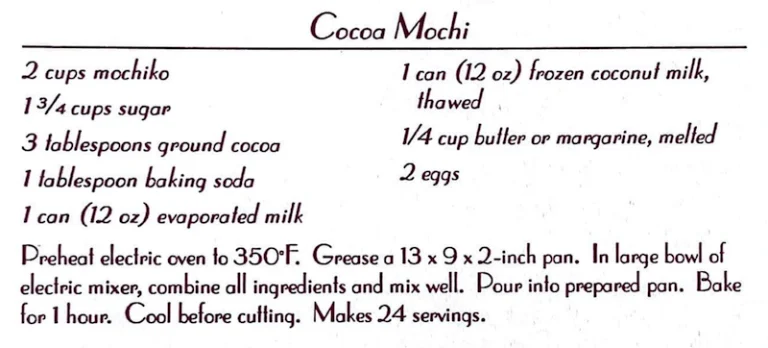Cocoa Mochi