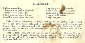 Crab Omelet