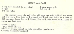 Crazy Man Cake