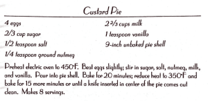 Custard Pie