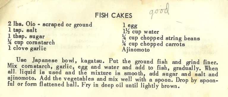Fish Cakes