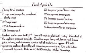 Fresh Apple Pie