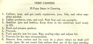 Home Canning