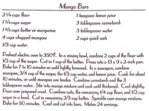 Mango Bars