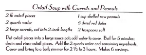 Oxtail Soup with Carrots and Peanuts