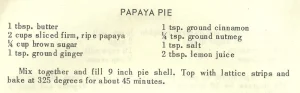 Papaya Pie