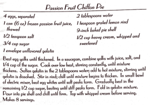 Passion Fruit Chiffon Pie #2