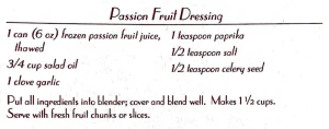 Passion Fruit Dressing