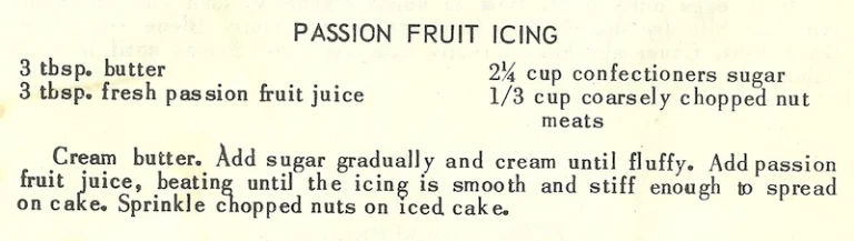 Passion Fruit Icing