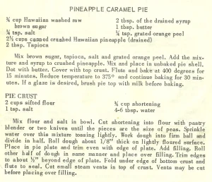 Pineapple Caramel Pie