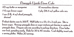 Pineapple Upside Down Cake