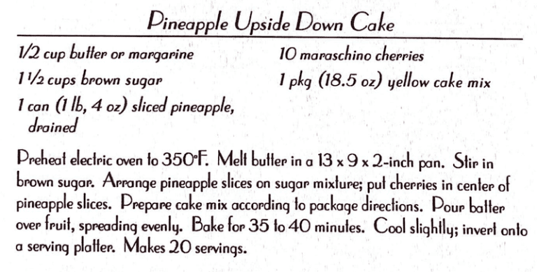 Pineapple Upside Down Cake
