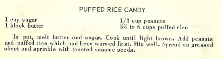 Puffed Rice Candy