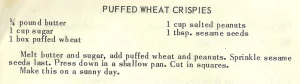 Puffed Wheat Crispies